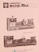 Mazak Rex Yamazaki 24 30 Lathe Operations Parts List Manual